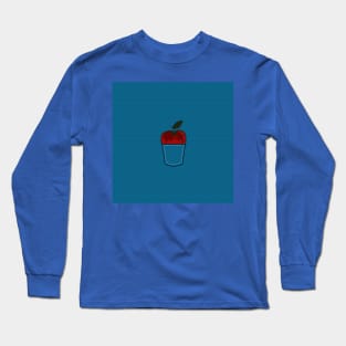 Red Apple in Pocket Long Sleeve T-Shirt